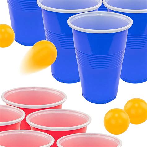 Fairly Odd Novelties Beer Pong Set With Red Cups And Ping Pong Balls