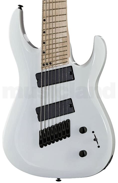 Harley Benton R458 MN Fanfret White 8 χορδη Ηλεκτρική Κιθάρα