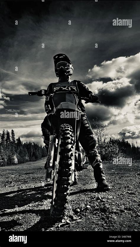 Dirt Bike Rider Stock Photo Alamy