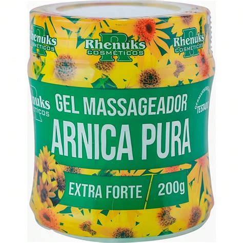 Gel Massageador Arnica Pura Extra Forte 200g Creme Hidratante Pé Mãos