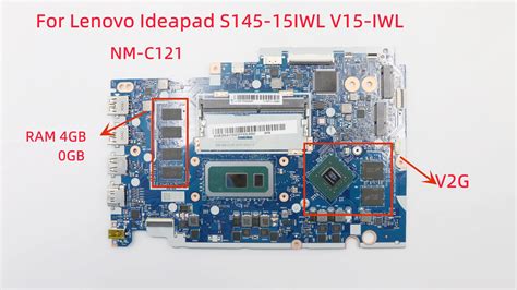 NM C121 For Lenovo Ideapad S145 15IWL V15 IWL Laptop Motherboard With