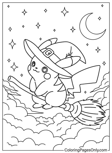 24 Pokemon Halloween Coloring Pages ColoringPagesOnly