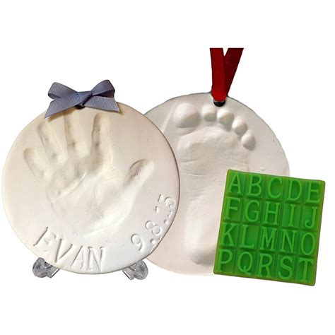 Baby Handprint Keepsake Ornament Kit Makes 2 Bonus Customization