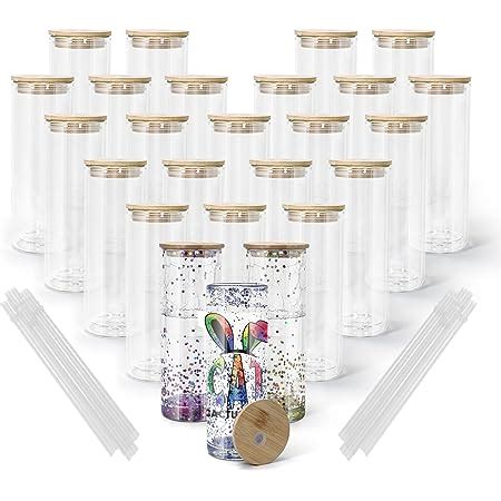 Amazon Agh Oz Sublimation Snow Globe Glass Can Shaped Tumblers