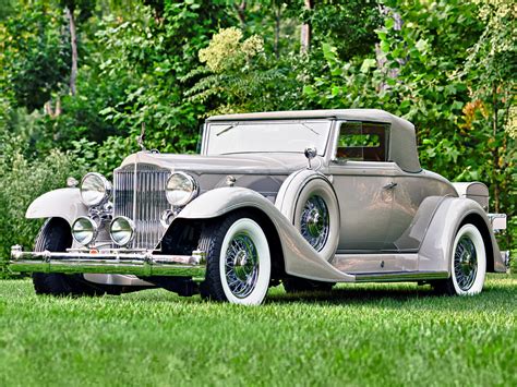 1933 Packard Twelve Coupe Roadster 1005 639 Luxury Retro