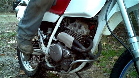 1996 Honda Xr250l Cold Kic Start Youtube