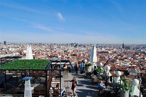 360° Rooftop Bar · The Best Terrace Of Madrid In Riu Plaza España