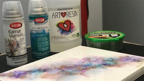 60 How To Seal Mount And Resin Your Alcohol Ink Painting Youtube