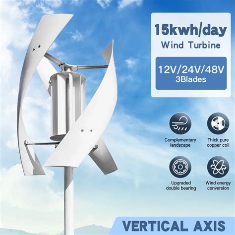 Kwh Day System With Solar Panel Battery Kw Vertical Axis Maglev Wind