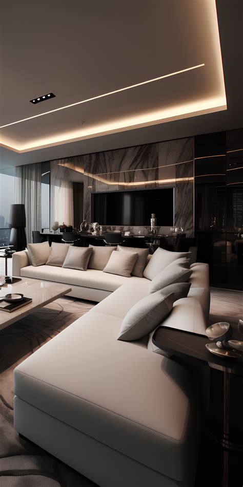 luxury penthouse living room design