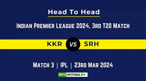 Kkr Vs Srh Head To Head Player Records And Player Battle Top Batsmen