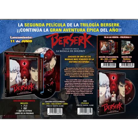 Berserk La Edad De Oro Ii La Batalla De Doldrey Edici N Dvd