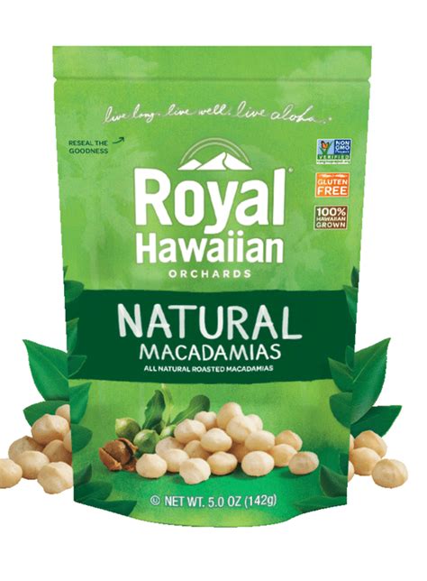 Royal Hawaiian Orchards Natural Roasted Macadamia Nuts G Health