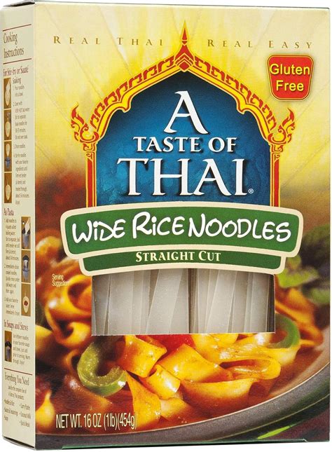 A Taste Of Thai Wide Rice Noodles 6x16oz Amazon Ca Home And Kitchen