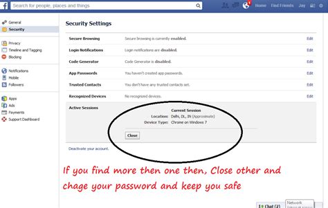 How To Logout Opened Facebook Account On Remote Computer Or Device