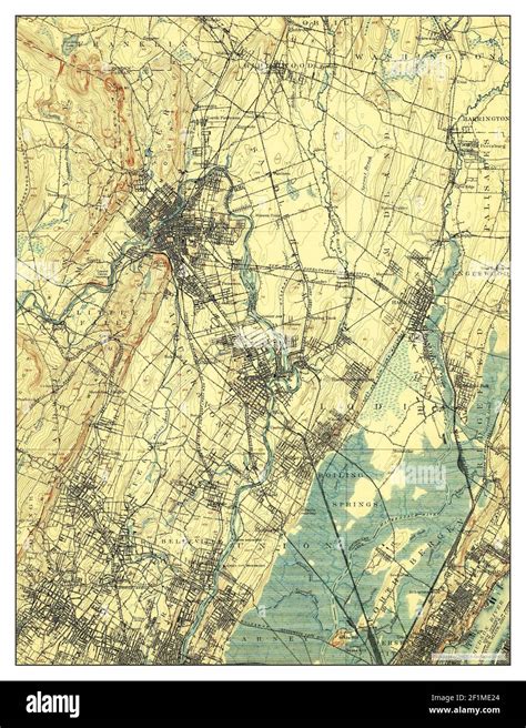 Paterson New Jersey Map 1903 162500 United States Of America By