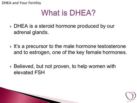 DHEA and Your Fertility