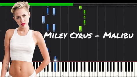 Miley Cyrus Malibu Piano Tutorial Youtube