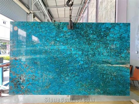 Blue Fantasy Granite Ocean Blue Slab Stone Market From China