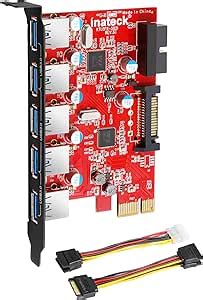 Inateck Kt Ports Usb Pci Express Card And Pin Power