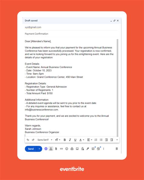 The Only Confirmation Email Template Event Organizers Need