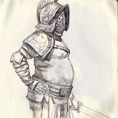 Gladiator Drawing at GetDrawings | Free download