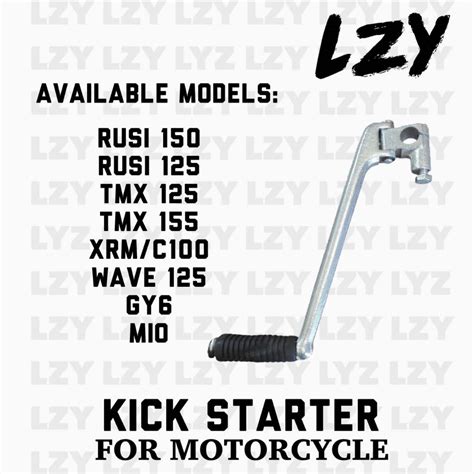 Lzy Kick Starter For Motorcycle Tmx Xrm Wave Mio Gy Rusi