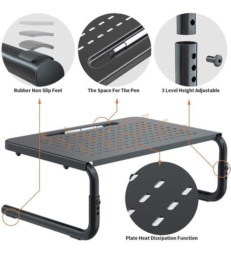 Paquete De Soportes Verticales Para Monitor Con Venti Cuotas Sin