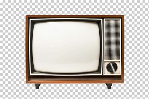 Premium PSD Retro Old Television Isolated On Transparent Background