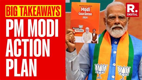 Big Takeaways From Pm Modi S Speech Bjp Sankalp Patra Youtube