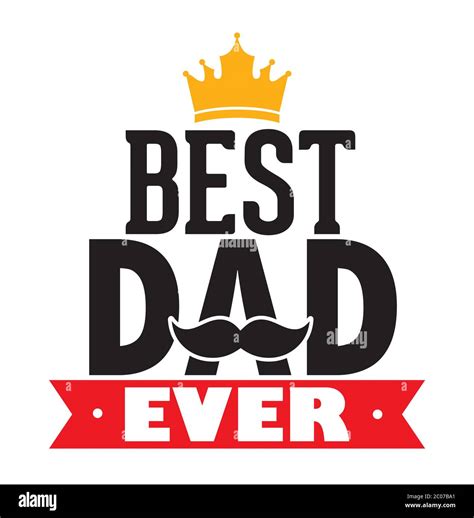 Best Dad Ever Typography Background Happy Fathers Day Background