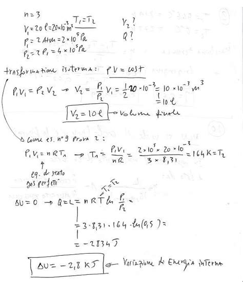 Termodinamica Esercizio 3 MatePratica