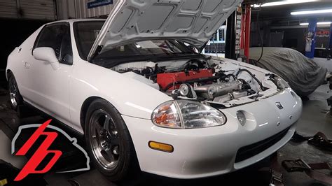 Immaculate K20a Del Sol And Turbo D16 Eg Hatch Hit The Dyno Youtube