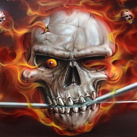 AIRBRUSHING SKULL - AWESOME SKULLS " N " STUFF Photo (39640578) - Fanpop