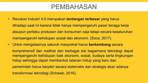 Essai Penerapan Sistem Informasi Di Era Revolusi Industri 40 Dalam