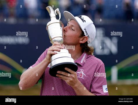 Australias Cameron Smith Celebrates With The Claret Jug After Winning