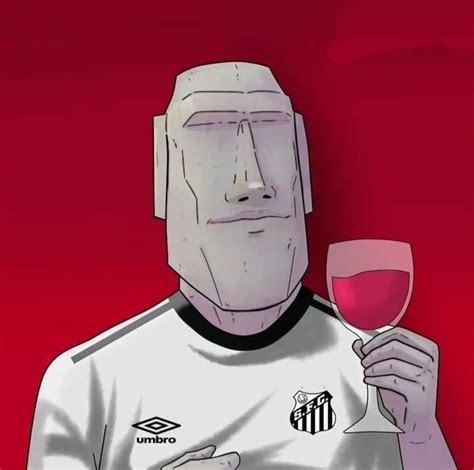 Fino Señor With Santos Jersey Fino Señores Moai Head Emoji and