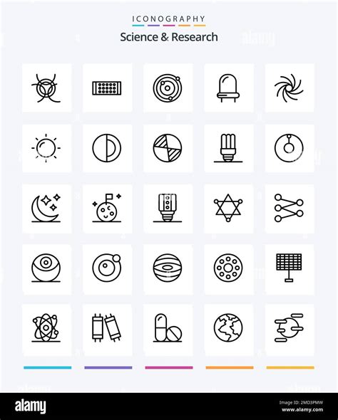 Creative Science 25 Outline Icon Pack Such As Science Helios Planets