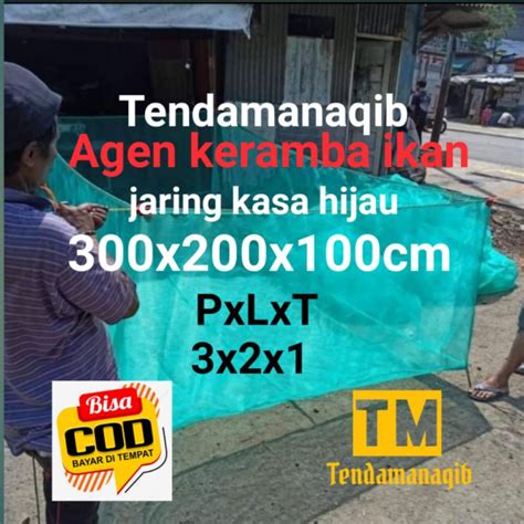 Jual Keramba Ikan 3x2x1 Jaring Tambak Ikan Bibit Ikan Burayak Kasa