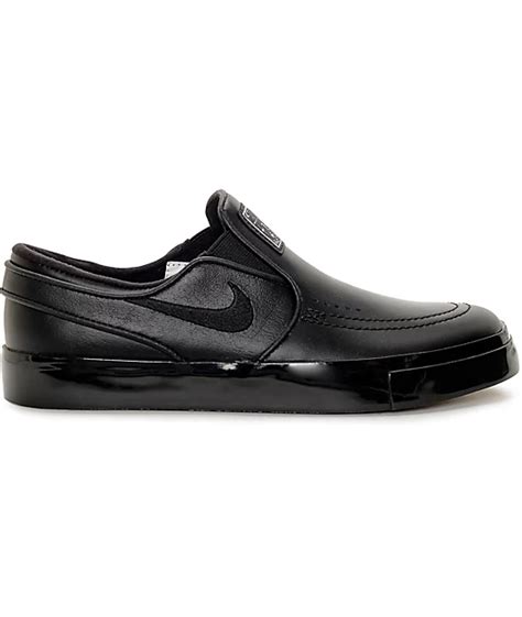 Nike SB Stefan Janoski Slip-On Elite Women's Black Skate Shoes | Zumiez