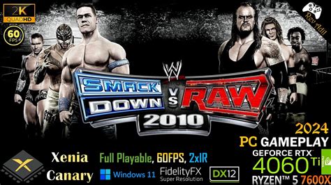 Wwe Smackdown Vs Raw Pc Gameplay Xenia Canary Playable