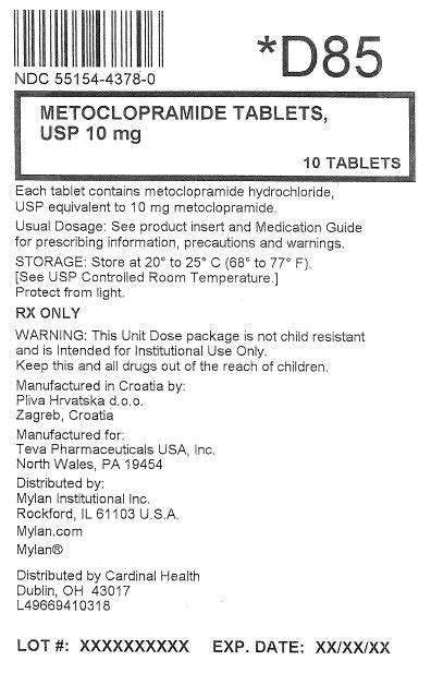 Metoclopramide By Cardinal Health Llc Metoclopramide Tablet