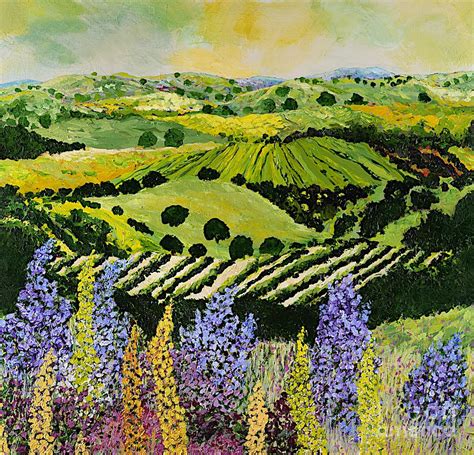 Wildflower Ridge Painting By Allan P Friedlander Fine Art America