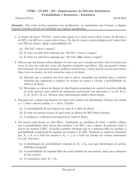 PDF Prova De Probabilidade E Estatisca Da Ufrj DOKUMEN TIPS