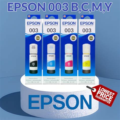 Epson 003 B C Y M Ink Bottle Refill High Quality Inks And Affordable