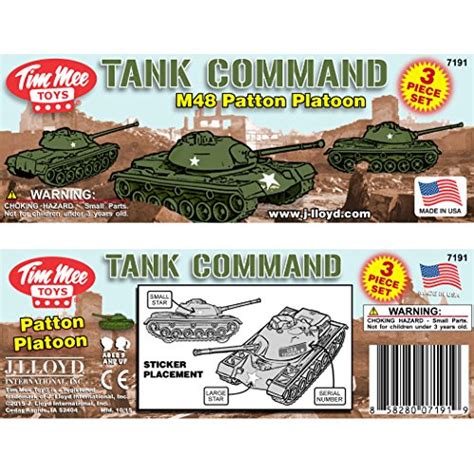 Timmee Toy Tanks For Plastic Army Men Green Ww2 3pc Made In Usa