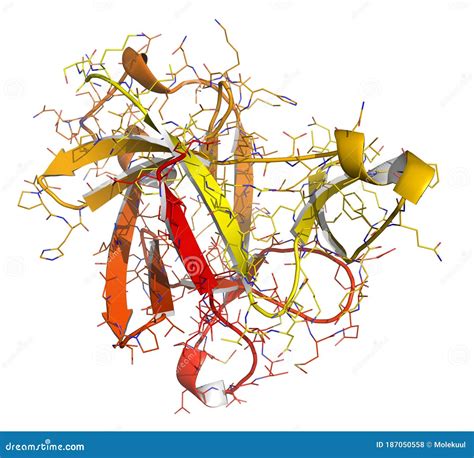 Anakinra Rheumatoid Arthritis Drug, Molecular Structure. Recombinant ...