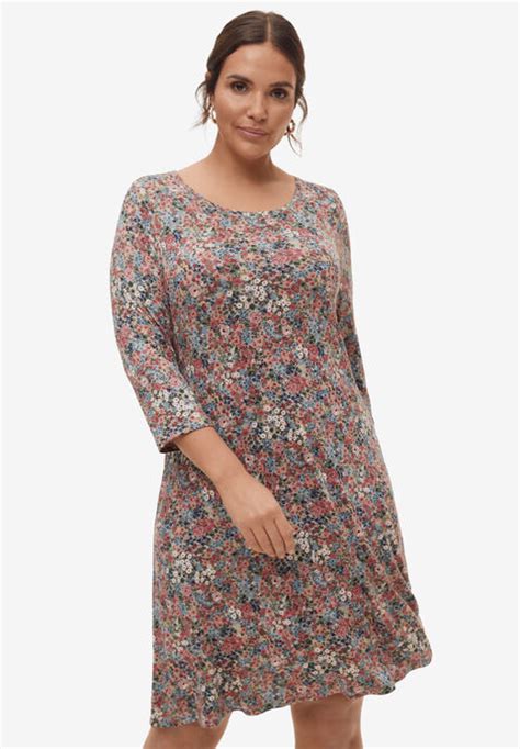 Womens Plus Size Casual Dresses Ellos