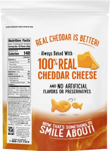 Goldfish Whole Grain Cheddar Baked Snack Crackers, 11 oz - Kroger