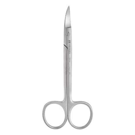 Medesy Scissors Neumann Double Curved With Saw Edge 120mm